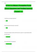 UGA History Exemption   Questions and Verified Answers Pack &vert; Passed &vert; A 