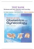 TEST BANK- Beckmann and Ling’s Obstetrics and Gynecology, 9th Edition( Robert Casanova ,2023)  Chapter 1-50|| All Chapters 
