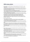 USA essay plans