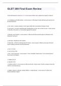 GLST 200 Liberty University -GLST 200 Final Exam Review updated already passed