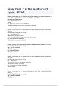Essay Plans - 1&period;2&comma; The quest for civil rights&comma; 1917-80