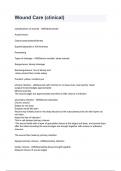 Wound Care &lpar;clinical&rpar; questions and answers  graded A&plus; by experts 2024&sol;2025