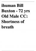 ihuman Bill Buxton - 72 yrs Old Male CC: Shortness of breath