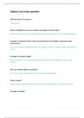 INDIANA CNA WRITTEN QUESTIONS AND ANSWERS
