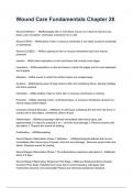 Wound Care Fundamentals Chapter 28 questions and answers  graded A&plus; by experts 2024&sol;2025