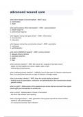 advanced wound care questions and answers  graded A&plus; by experts 2024&sol;2025