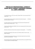 PMK-EE E6 PROFESSIONAL CONDUCT EXAM WITH CORRECT ANSWERS GRADED A+ |100% VERIFIED