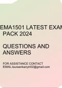EMA1501 Exam pack 2024(Questions and answers)