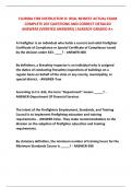 FLORIDA FIRE INSTRUCTOR III  REAL NEWEST ACTUAL EXAM COMPLETE 207 QUESTIONS AND CORRECT DETAILED ANSWERS &lpar;VERIFIED ANSWERS&rpar; &vert;ALREADY GRADED A&plus;&period;