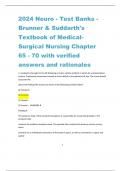 2024 Neuro - Test Banks - Brunner & Suddarth's  Textbook of MedicalSurgical Nursing