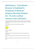 2024 Neuro - Test Banks - Brunner & Suddarth's  Textbook of MedicalSurgical Nursing