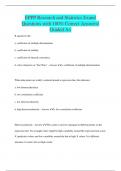 EPPP Research and Statistics Exam/ Questions with 100% Correct Answers/ Graded A+