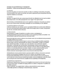 Sociologie - Hoofdstuk 2 & 3