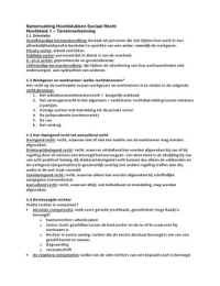 Samenvatting sociaal recht hoofdstuk 1&comma;2&comma;3 &9