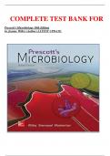     COMPLETE TEST BANK FOR   Prescott's Microbiology 10th Edition by Joanne Willey &lpar;Author&rpar; LATEST UPDATE 