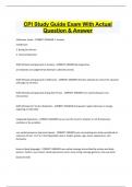 CPI Study Guide Exam With Actual  Question & Answer