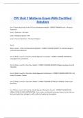 CPI Unit 1 Midterm Exam With Certified  Solution