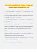 8 hour Mat Training  Bundled Exams Questions and Answers 100&percnt; Pass &vert;Verified and Updated 