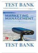 Test Bank for Marketing Management 4th Edition By Mark Johnston & Greg Marshall, ISBN: 9781260381917 |COMPLETE TEST BANK| Guide A+