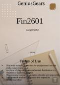 FIN2601 Assignment 2 2024