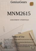 MNM2615 Assignment 3 PORTFOLIO 2024