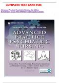 COMPLETE TEST BANK FOR   Advanced Practice Psychiatric Nursing 3rd Edition By Kathleen Tusaie Phd APRN-BC (Editor) Latest Update 