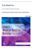 TEST BANK-Lewis Medical Surgical Nursing, 12th Edition ( Mariann M. Harding, 2022),Chapter 1-69||All Chapters