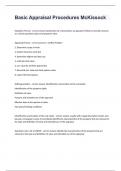 McKissock Liberty University -Basic Appraisal Procedures McKissock with answers graded A+