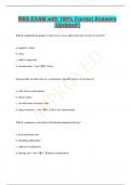 RBS EXAM with 100% Correct Answers  |Updated!|