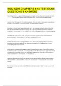 WGU C202 CHAPTERS 1-14 TEST EXAM QUESTIONS & ANSWERS