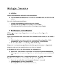 Hoofdstuk 2&colon; genetica
