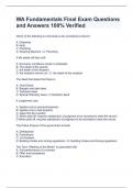 WA Fundamentals Final Exam Questions and Answers 100&percnt; Verified