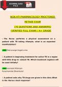 Pharmacology ATI Proctored Retake 4 Exam 2023 With 70 NGN Questions And Answers, Verified Newest Version Updated 2024