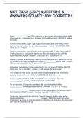 MOT EXAM &lpar;LTAP&rpar; QUESTIONS & ANSWERS SOLVED 100&percnt; CORRECT&excl;&excl;