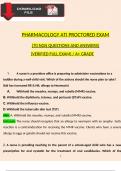 Pharmacology ATI Proctored 2024 Expected Exam Which Consists of 2023 NGN Questions And Answers & Rationales, Verified Newest Version 