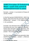 AAMI Principles Of Embalming 1 Week 1 exam fully solved & updated(download to pass)