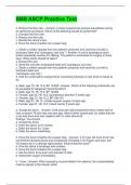 SBB ASCP QUESTIONS WITH VERIFIED ANSWERS