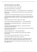 MOTOR VEHICLE LAW MPTC