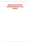 SNHU HUM 200 APPLIED HUMANITIES Module 2 FULL Webtext