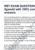 RBT EXAM QUESTIONS #1-5gawdd with 100% correct answers