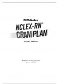 CliffsNotes NCLEX-RN Cram Plan - Michael Reid with 100% Correct Answers | Verified | Latest Update 2024