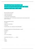N10-008 Real Exam Questions and Answers&semi;CompTIA Network&plus;Exam 807 Q&As Updated 2024&sol;2025 100&percnt; Valid&excl;