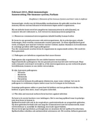 Samenvatting Parham&comma; Immunologie