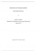 Solution Manual for Principles of Turbomachinery by Seppo A . Korpela  Department of Mechanical and Aerospace Engineering 