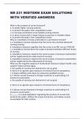 NR 231 MIDTERM EXAM SOLUTIONS WITH VERIFIED ANSWERS   