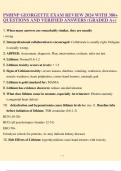 PMHNP GEORGETTE EXAM REVIEW 2024 WITH 380&plus; QUESTIONS AND VERIFIED ANSWERS &lpar;GRADED A&plus;