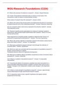 WGU-Research Foundations &lpar;C224&rpar; Questions With Correct Answers
