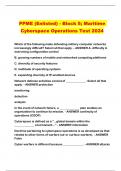 PPME (Enlisted) - Block 5; Maritime Cyberspace Operations Test 2024