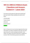 NR 511 (NR511) Midterm Exam | Questions and Answers Graded A+ | Latest 2024