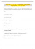 NCLEX Pharmacology Exam QUESTIONS AND ANSWER 2024/2025 FULLY SOLVED 100%